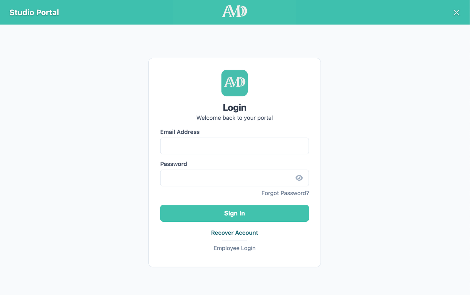 AM Digital Designs Client Portal Preview